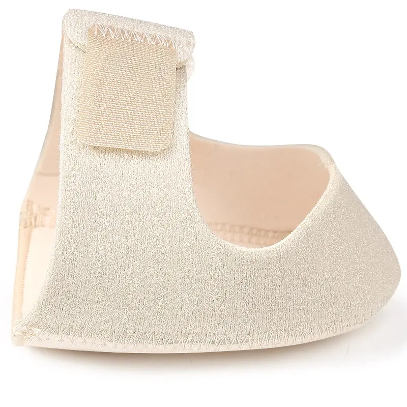 thumbnail image 2 of Protectores de talón, taloneras para el dolor de talón, (4 piezas beige) Soporte de talón transpirable ajustable, cojín para el talón, taloneras para fascitis plantar, tendinitis, 2 of 5