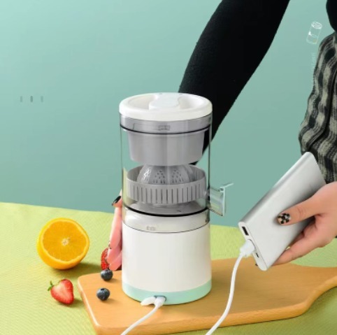 thumbnail image 3 of Exprimidor de cítricos eléctrico manos libres para naranja, limón, manzana, tomate, uva, alimentado por USB, desmontable y lavable, 3 of 5