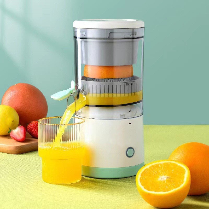 Exprimidor de cítricos eléctrico manos libres para naranja, limón, manzana, tomate, uva, alimentado por USB, desmontable y lavable