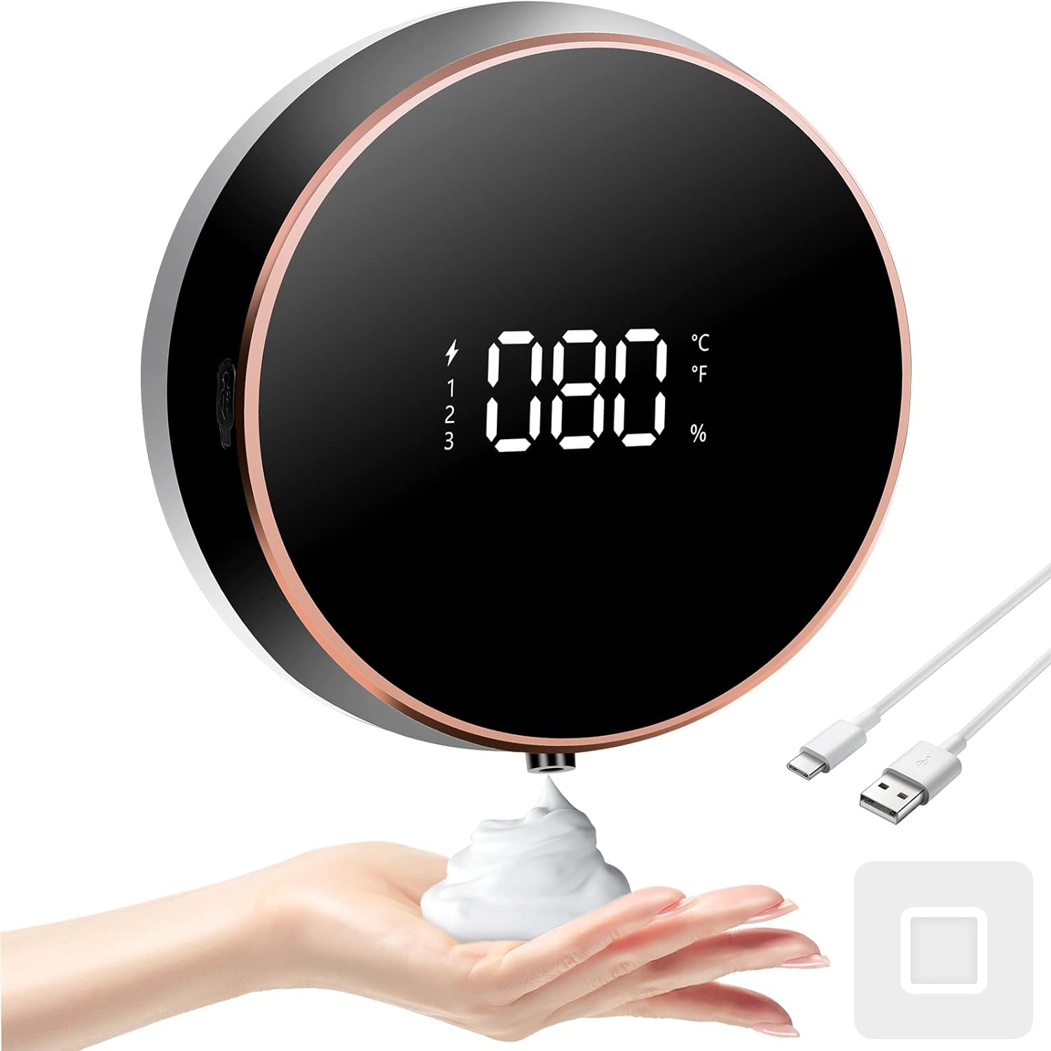 Dispensador automático de jabón YONGSHENG 300 ML ajustable montado en la pared