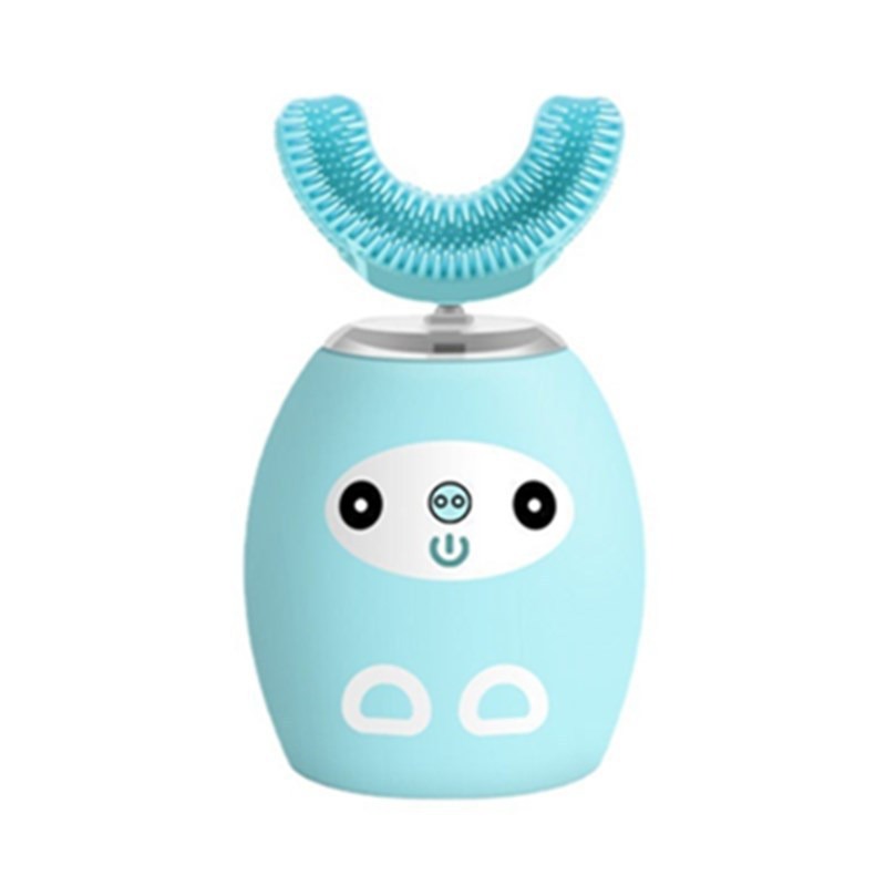 thumbnail image 1 of Cepillo de dientes eléctrico en forma de U para niños, cepillo de dientes con temporizador automático para niños, cepillos de dientes automáticos ultrasónicos impermeables, 1 of 5