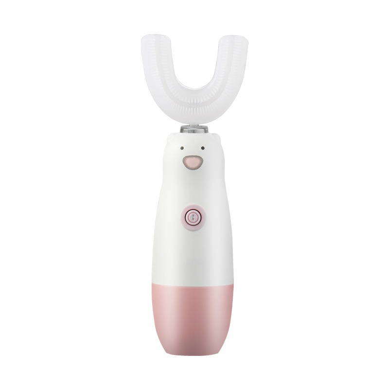 thumbnail image 3 of Cepillo de dientes eléctrico para niños, modelos en forma de U, cepillo de dientes impermeable con batería 360 automático Sonic para niños pequeños, 3 of 5