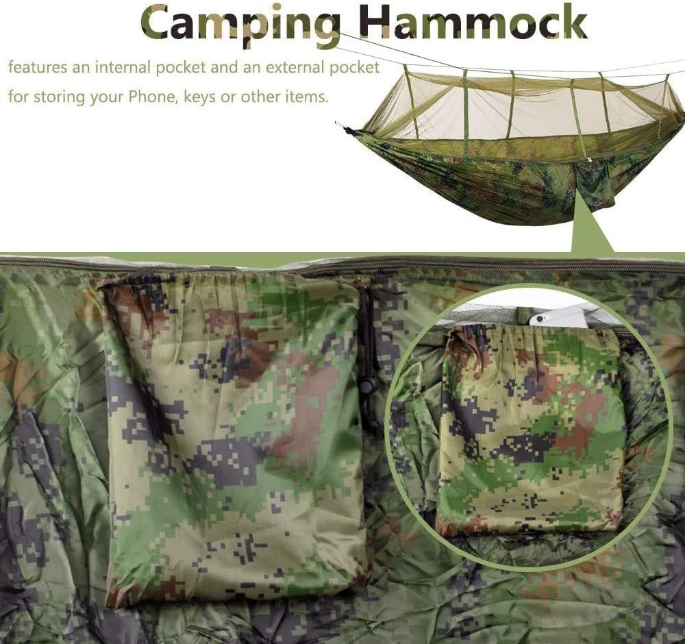 thumbnail image 5 of Hamaca para acampar YONGSHENG con red ligera para mochilero, 5 of 5