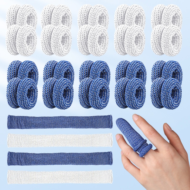 thumbnail image 1 of Vendaje tubular para dedos YONGSHENG 20 piezas blanco y azul, 1 of 5