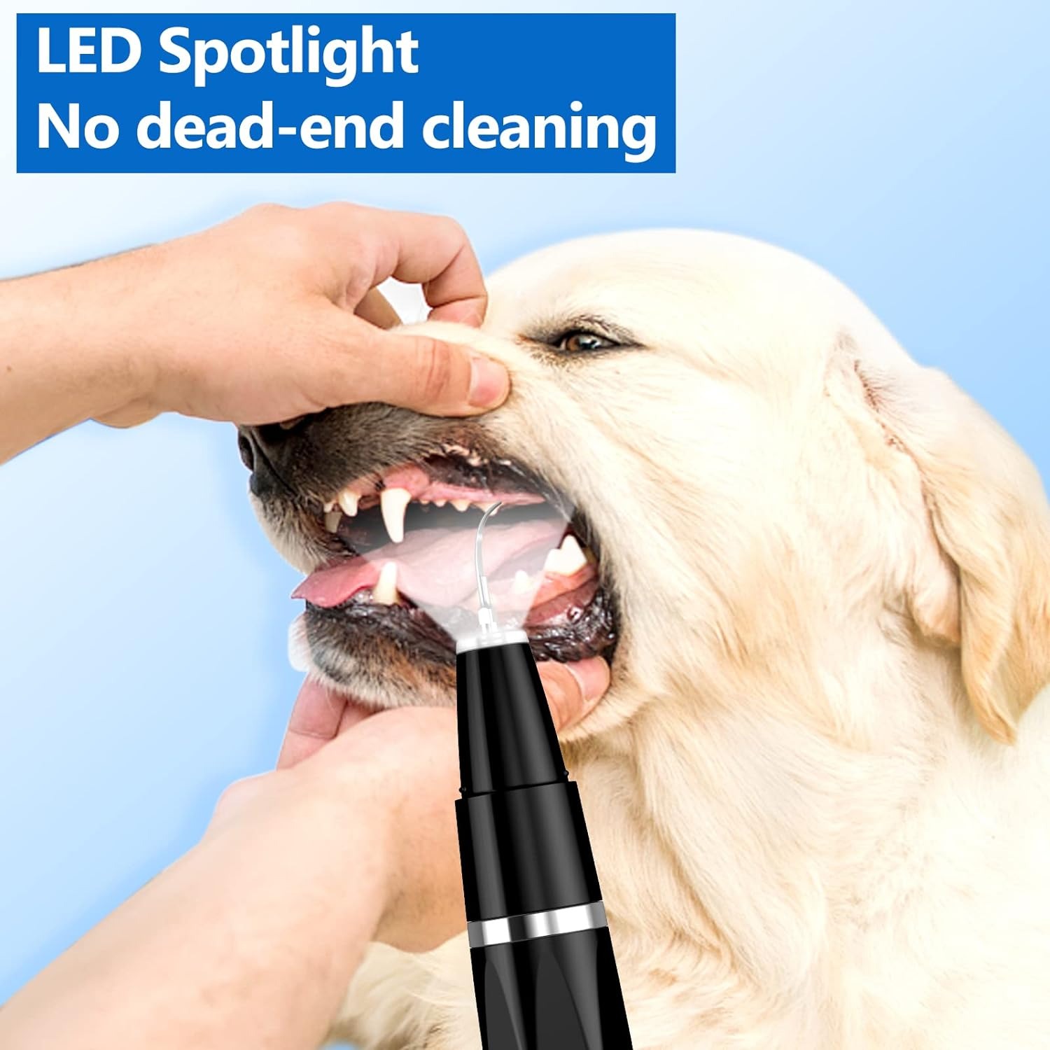 thumbnail image 4 of Removedor de placa para perros para dientes, cepillo de dientes limpiador de dientes ultrasónico para mascotas, kit de limpieza de dientes, removedor de sarro para manchas de dientes para pe, 4 of 5