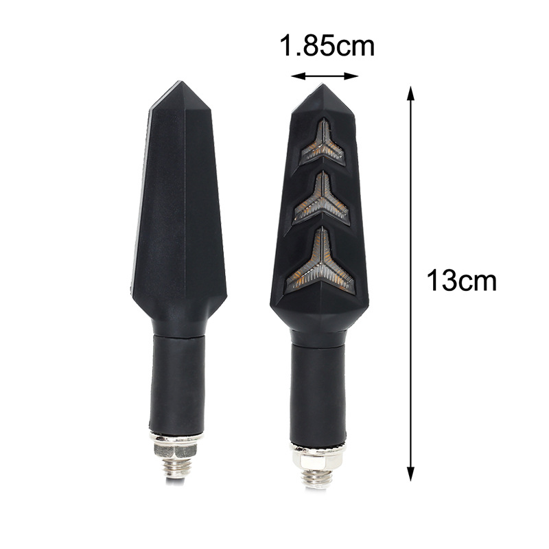 thumbnail image 3 of 4PCS Indicadores de motocicleta Colores Luces de señal de giro Indicadores de giro de motocicleta 12V 12 bombillas LED para motocicleta Moto Scooter Quad Cruiser Off Form, 3 of 5