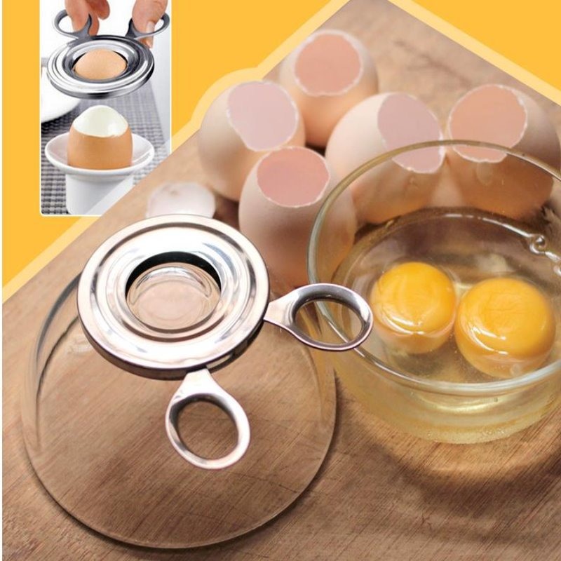 thumbnail image 4 of Cortador de huevos de acero inoxidable, cortador de huevos cocidos, galleta, cáscara de huevo, abridor de tijeras para suministro de herramientas de cocina, 4 of 5
