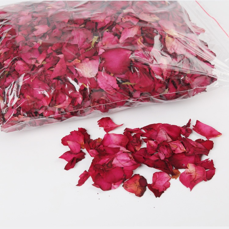 thumbnail image 1 of Pétalos de rosa secos naturales YONGSHENG Pétalo de rosa roja seca para baño de pies Spa Confeti de boda, 1 of 5