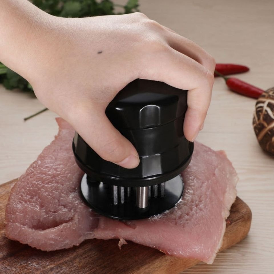 thumbnail image 4 of Ablandador de carne con 56 cuchillas de acero inoxidable, herramienta de cocina ideal para barbacoa, filete, pollo, chuleta de cerdo, pavo, pescado, ablandador de carne, 4 of 5
