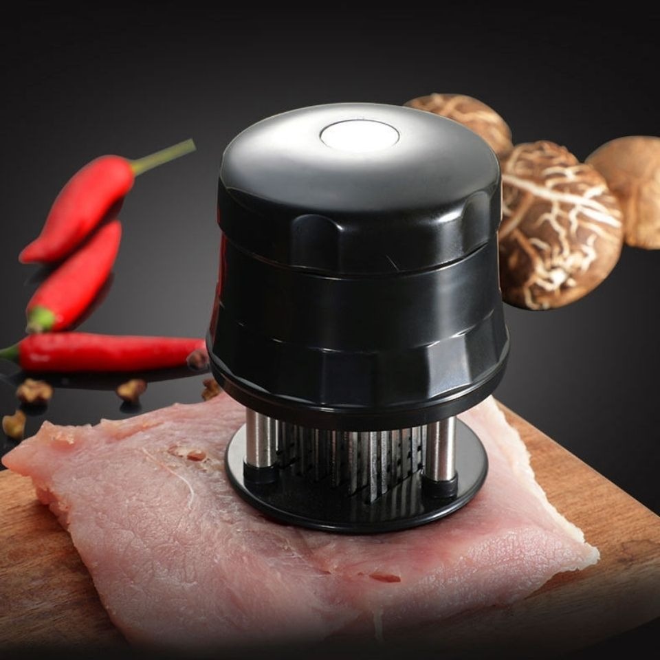 thumbnail image 5 of Ablandador de carne con 56 cuchillas de acero inoxidable, herramienta de cocina ideal para barbacoa, filete, pollo, chuleta de cerdo, pavo, pescado, ablandador de carne, 5 of 5