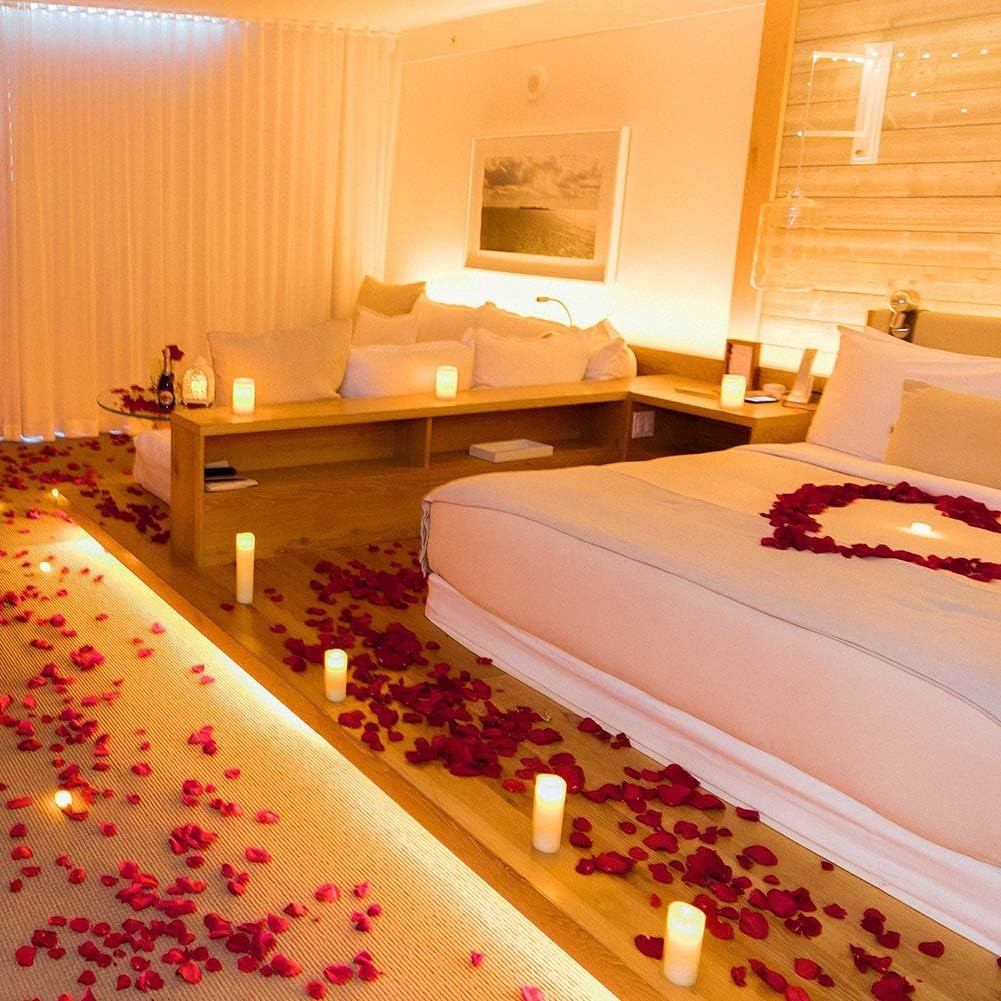 thumbnail image 4 of Pétalos de rosa secos naturales YONGSHENG Pétalo de rosa roja seca para baño de pies Spa Confeti de boda, 4 of 5