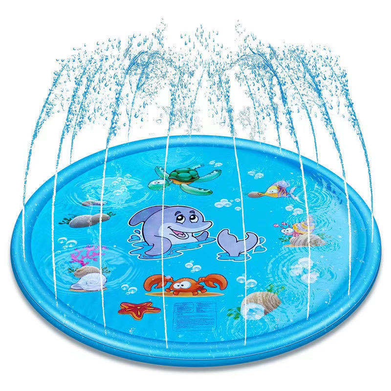 Alfombrilla rociadora de agua para juguetes para niños, alfombrilla de agua para niños, alfombrilla para salpicaduras, juego al aire libre para niños, aspersor de jardín para niñas y niños e