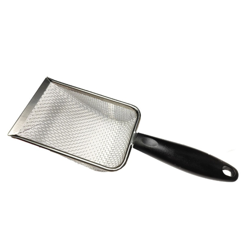 Cuchara para arena para gatos YONGSHENG de acero inoxidable con mango largo