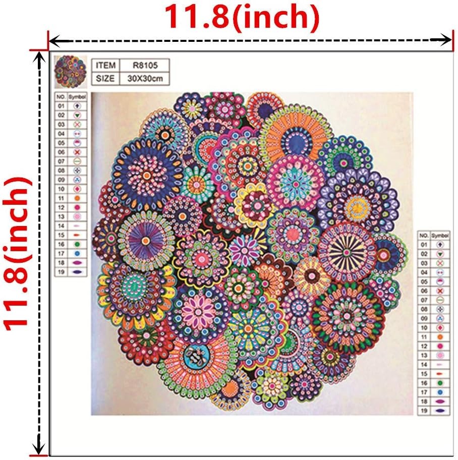 thumbnail image 5 of Pintura de diamante YONGSHENG Mandala 5D Cristal Parcial, 5 of 5