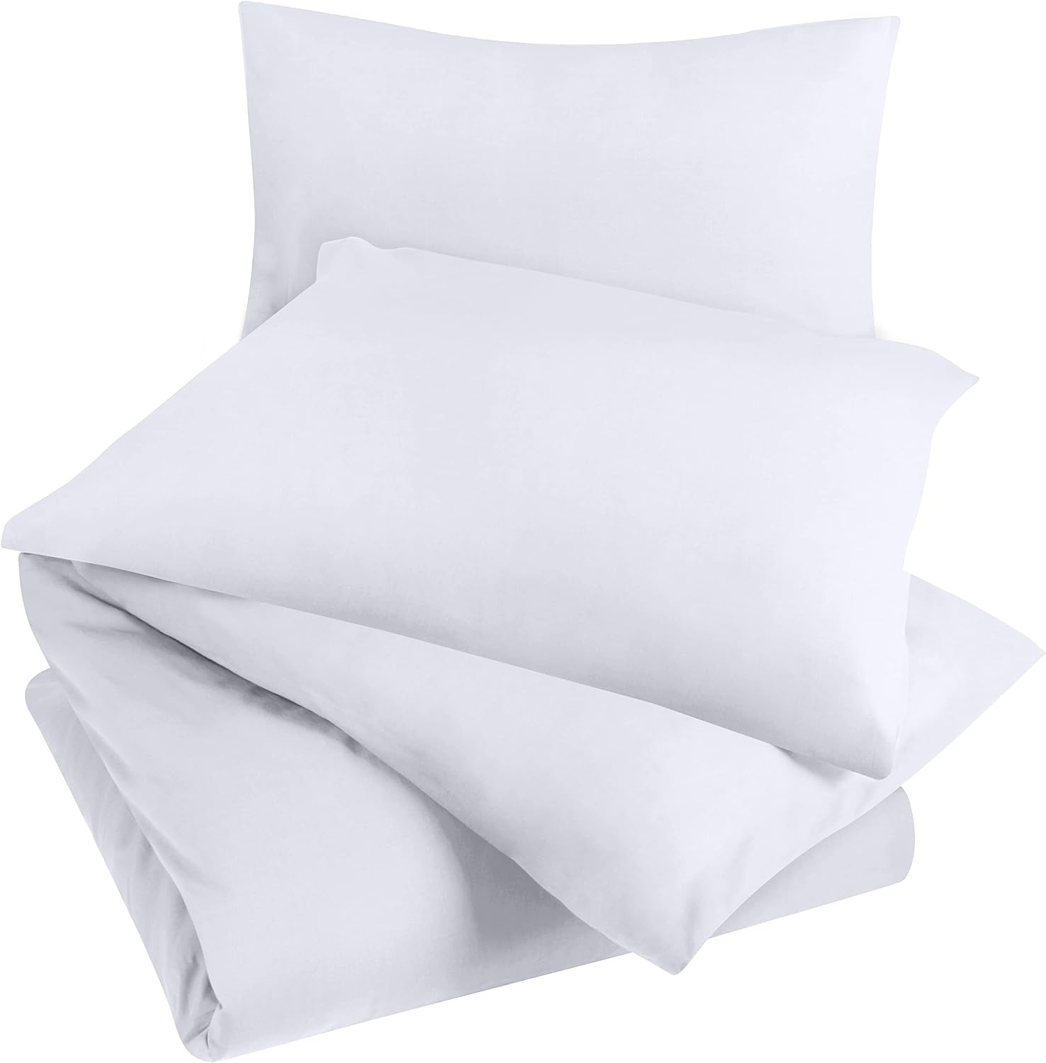 thumbnail image 3 of Funda Nórdica Blanca 220x260 cm con 2 Fundas de Almohada 50x75 cm - Juego de Cama 220x260 cm - Juegos de Funda Nórdica de Microfibra Cepillada, 3 of 5