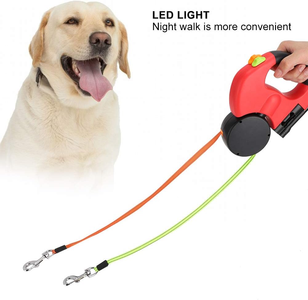 thumbnail image 5 of Correa retráctil para perros, correa para caminar para mascotas, cuerda de tracción flexible extensible automática para perros, 5 of 5