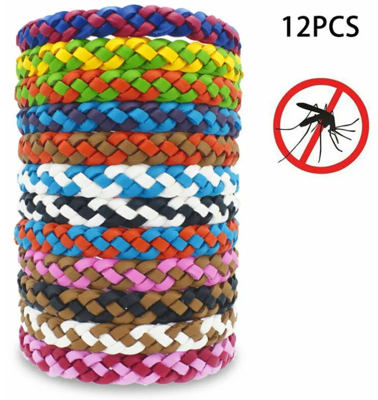 thumbnail image 2 of Pulsera repelente de insectos de PU, 12 Uds., bandas repelentes de mosquitos impermeables para mujeres, hombres, bebés y niños, 2 of 5