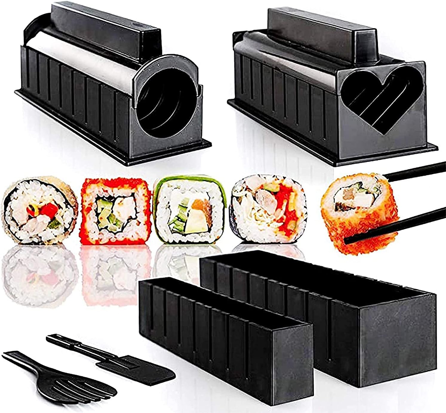 thumbnail image 5 of Kit de preparación de Sushi YONGSHENG 10 piezas moldes para Sushi juego de rollo de arroz, 5 of 5