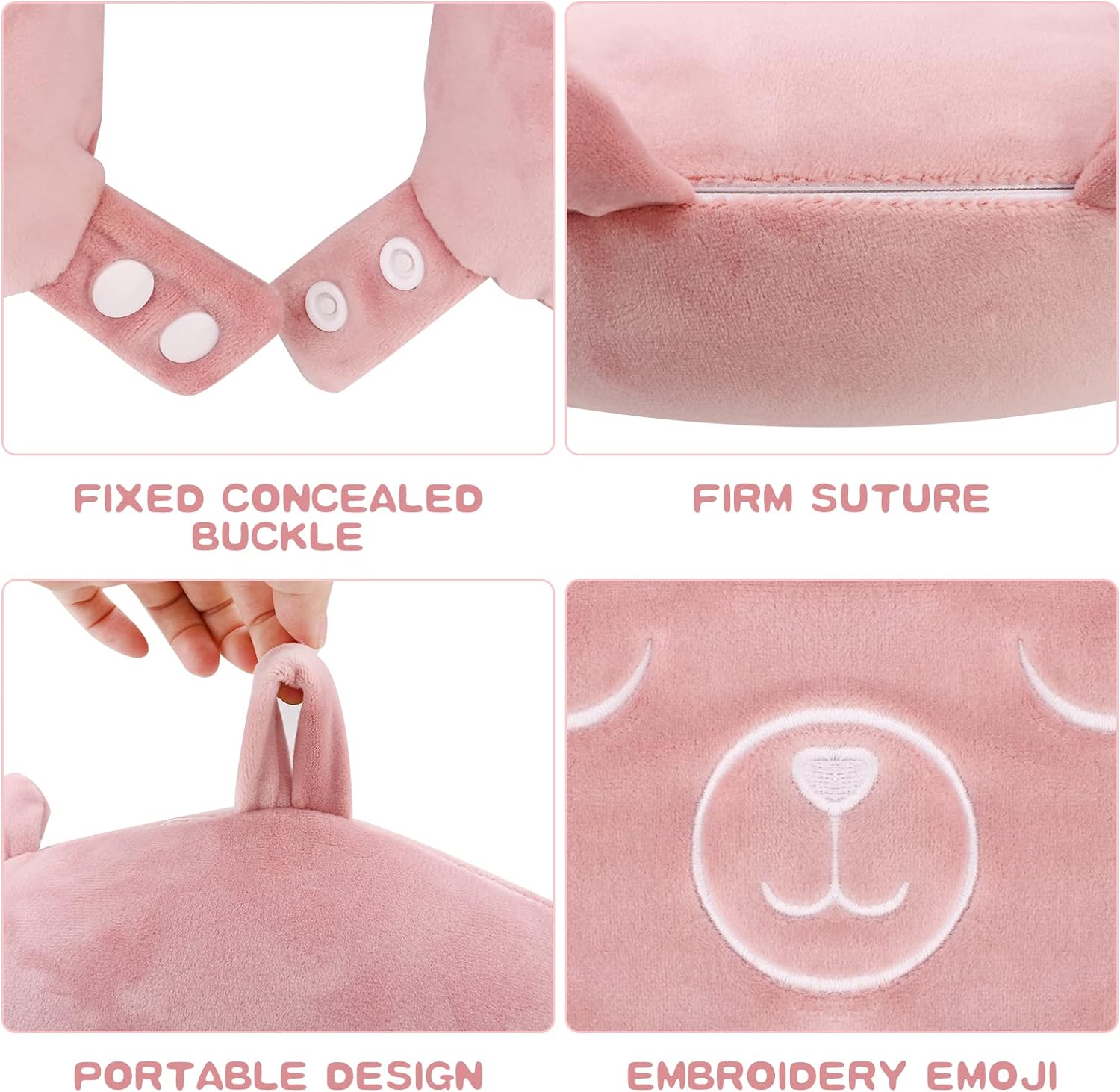 thumbnail image 5 of Almohada de viaje YONGSHENG almohada de cuello en forma de U de espuma viscoelástica pura con máscara para ojos, 5 of 5