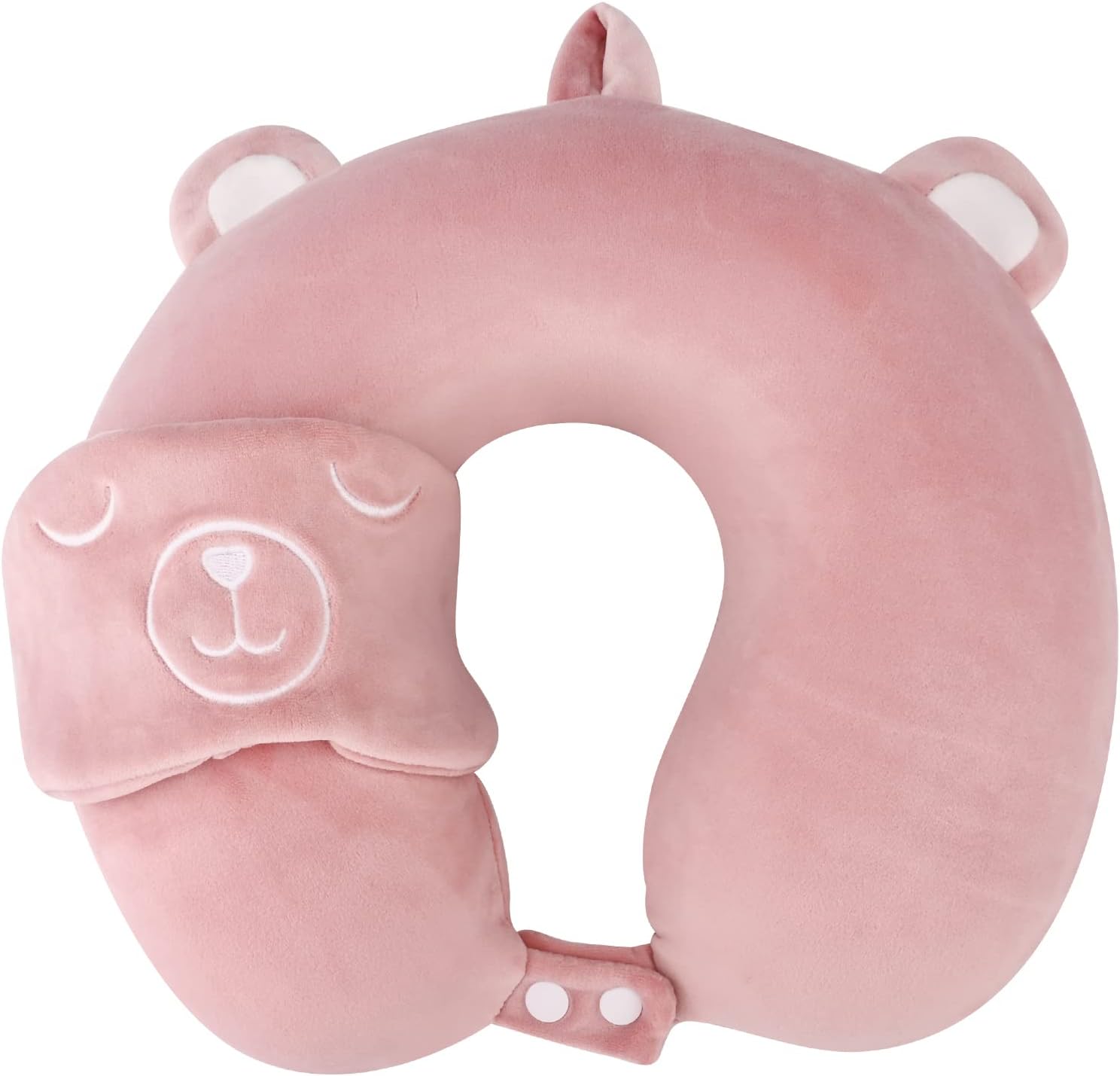 thumbnail image 1 of Almohada de viaje YONGSHENG almohada de cuello en forma de U de espuma viscoelástica pura con máscara para ojos, 1 of 5