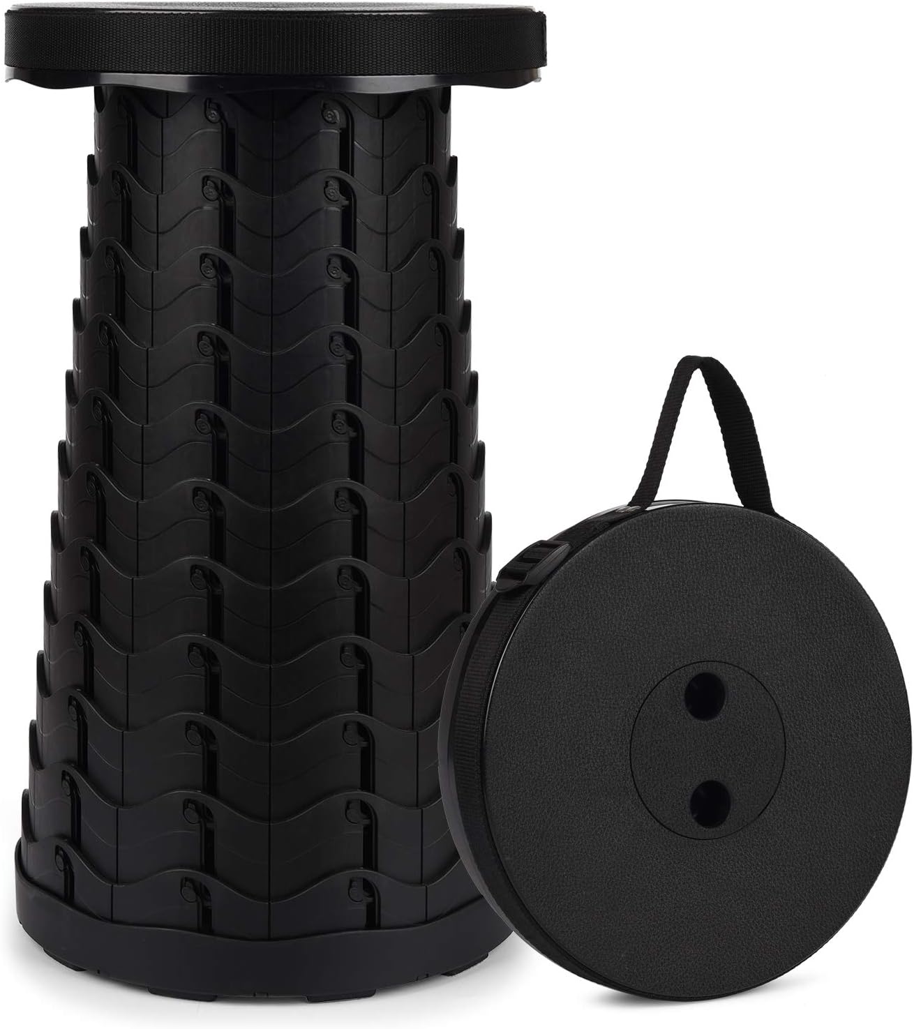 thumbnail image 1 of Taburete plegable portátil YONGSHENG taburete de camping negro, 1 of 5