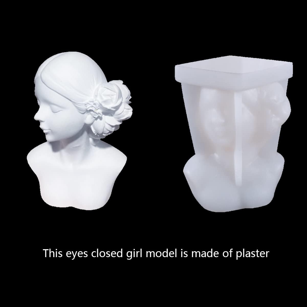 thumbnail image 4 of Molde de Vela de Silicona 3D YONGSHENG Cabeza de Arte, 4 of 5