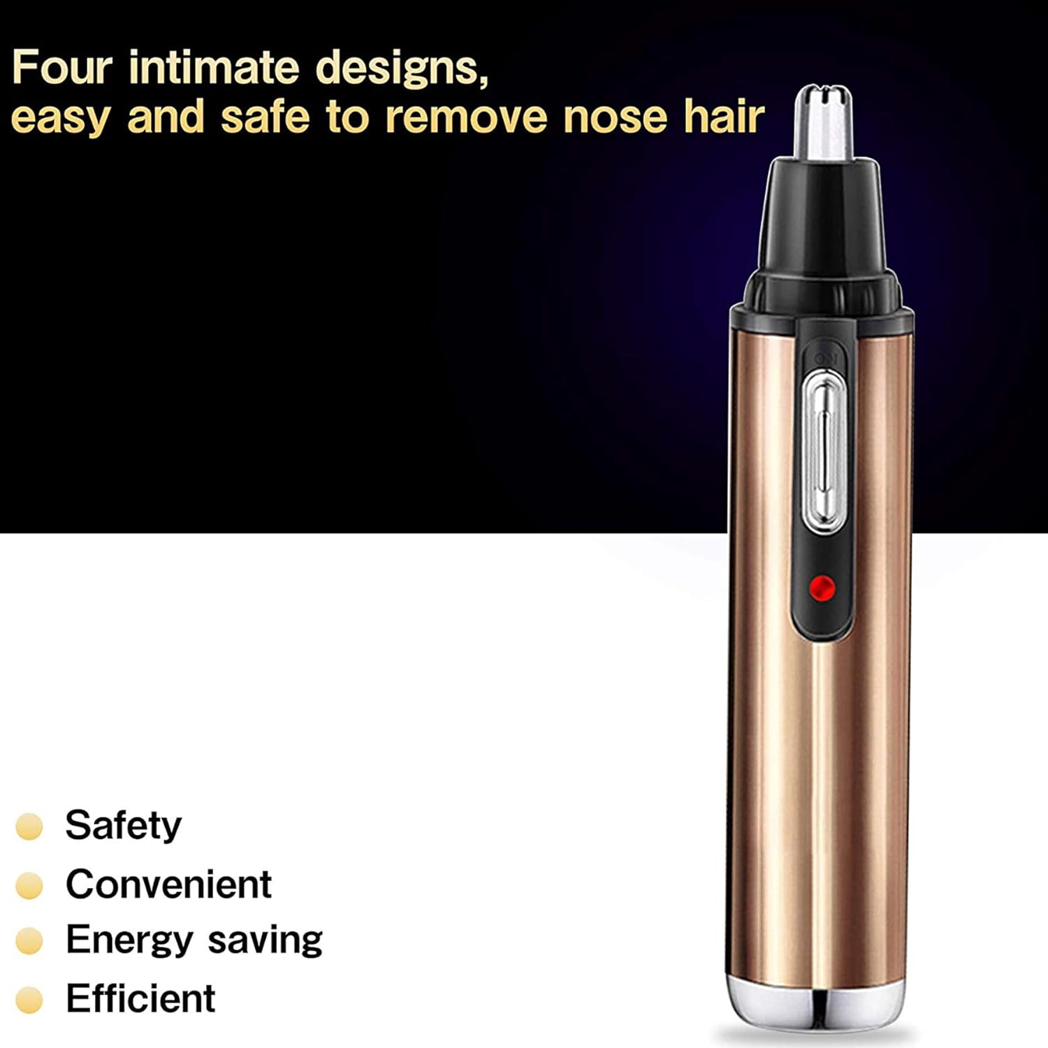 thumbnail image 4 of Recortador de pelo profesional para nariz y orejas, recargable por USB, para hombres y mujeres, 4 of 5
