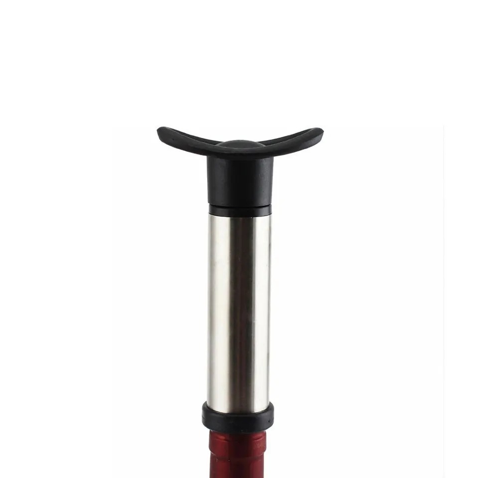 thumbnail image 4 of Tapón de vino y bomba de vacío para vino tinto, protector de vino de acero inoxidable con 6 tapones de vacío para botellas de vino, materiales de calidad alimentaria para mantener el vino fr, 4 of 4