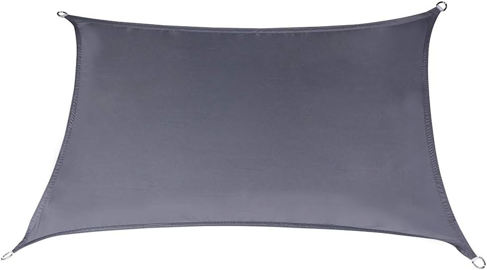 thumbnail image 2 of Vela de sombra rectangular, 2x4m, impermeable y resistente a los rayos UV, negro, 2 of 5