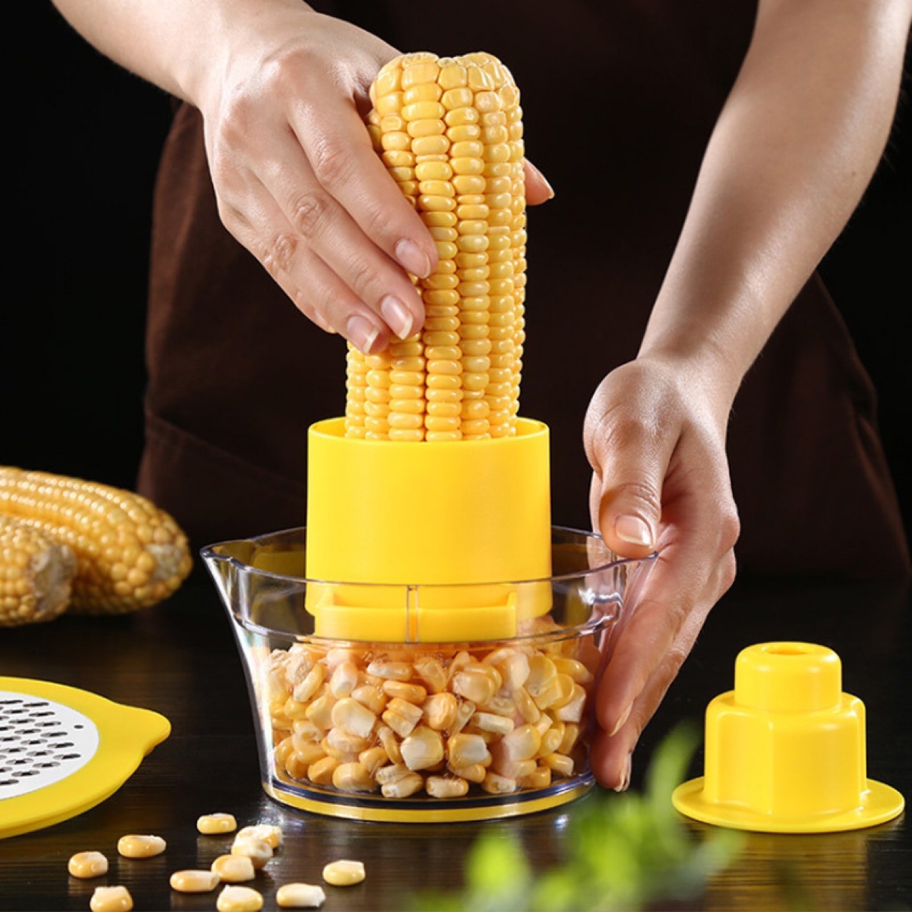 Trilladora de maíz Manual YONGSHENG pelador de verduras jengibre ajo removedor de mazorca