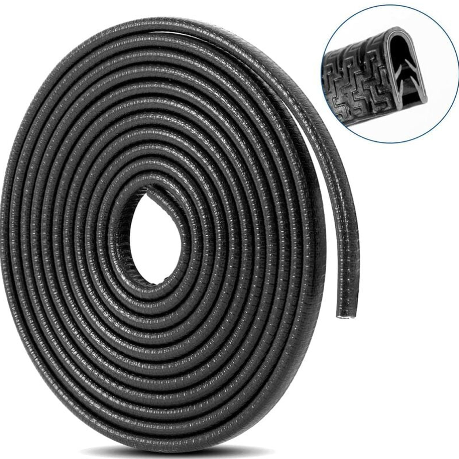 thumbnail image 2 of Protector de borde de puerta de coche YONGSHENG Negro 5M, 2 of 5