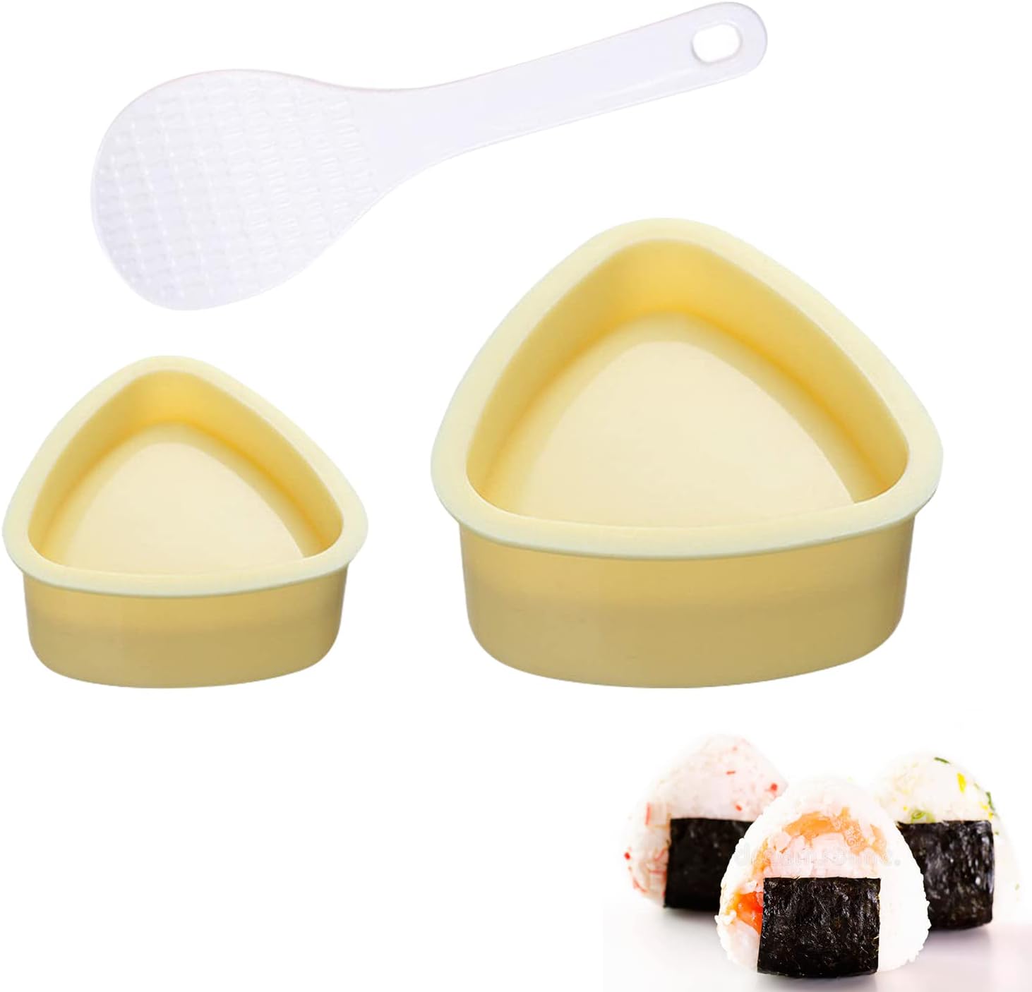 thumbnail image 1 of Molde triangular para sushi YONGSHENG 3 piezas onigiri bento, 1 of 5