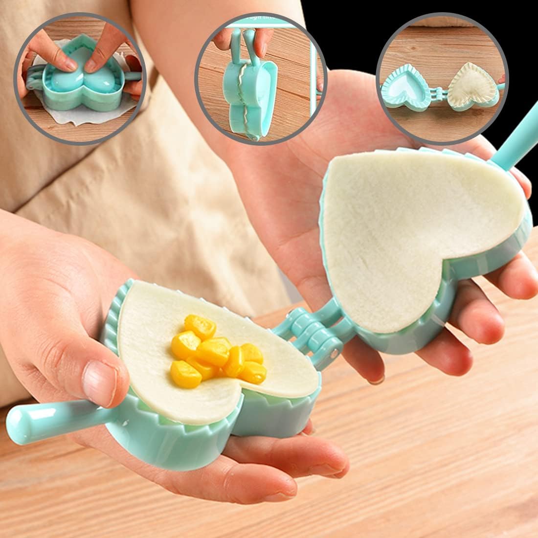 thumbnail image 2 of Molde para hacer raviolis YONGSHENG 4 piezas utensilios de cocina, 2 of 5