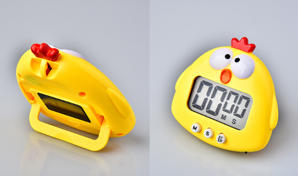 thumbnail image 5 of Temporizador de huevos de dibujos animados de pollo amarillo, reloj mecánico para cocinar huevos, cuenta atrás para cocinar, gestión del tiempo, suministros de herramientas de cocina, 5 of 5