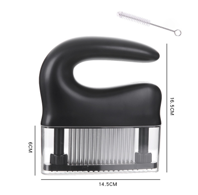 thumbnail image 5 of Acero inoxidable tierno blanco para asar carne, ablandador. Aguja para bistec, aguja para carne suelta, cinta rota, aguja para bistec, martea, 5 of 5