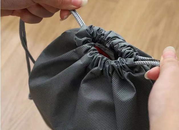 thumbnail image 4 of Bolsa de zapatos gris de 10 piezas con cordón, bolsa de almacenamiento de zapatos de viaje a prueba de polvo con ventana visual para botas, t, 4 of 5