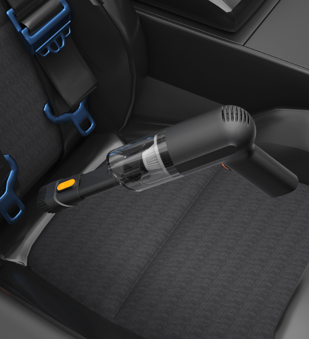 thumbnail image 2 of Aspirador de coche, aspirador portátil de mano para coche (con cable negro), 2 of 5