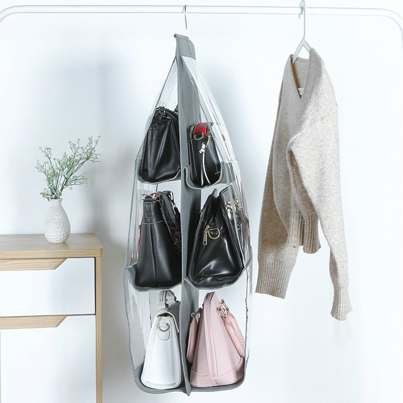 thumbnail image 3 of Organizador de Almacenamiento YONGSHENG 6 Bolsillos para Colgar Gris 1 Uds, 3 of 4