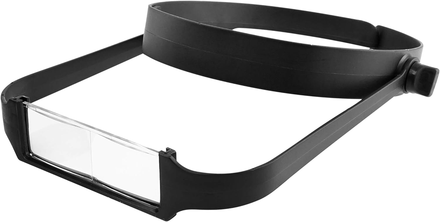 thumbnail image 1 of Lupa de diadema estilizada con 4 lentes, negra, 1 of 4