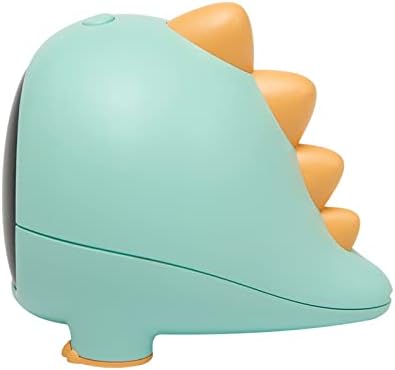 Despertador pequeño de Dinosaurio de Dibujos Animados, Dormitorio, Sala de Estudio, Gran número, Reloj Despertador pequeño con Carga LED (Color: Verde)