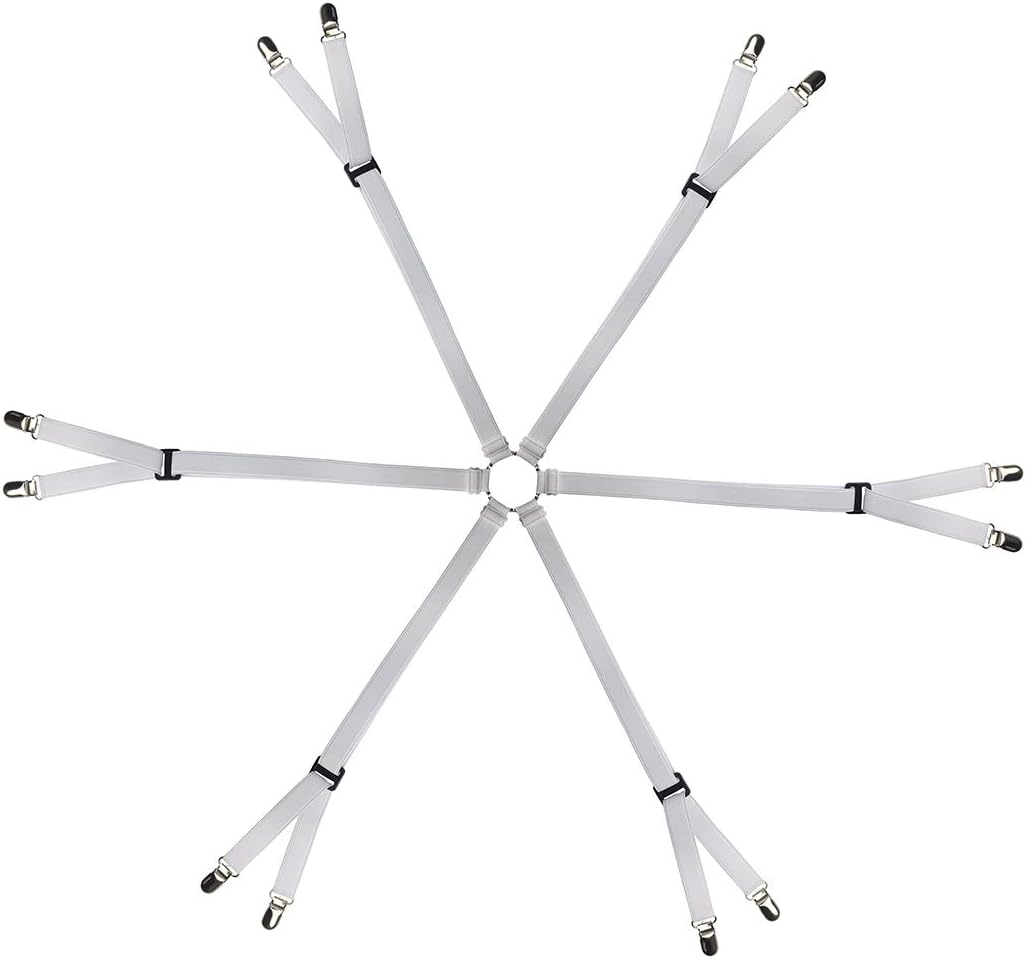 thumbnail image 1 of Correas ajustables para sábanas YONGSHENG Matrimonial Queen Twin Blanco, 1 of 4