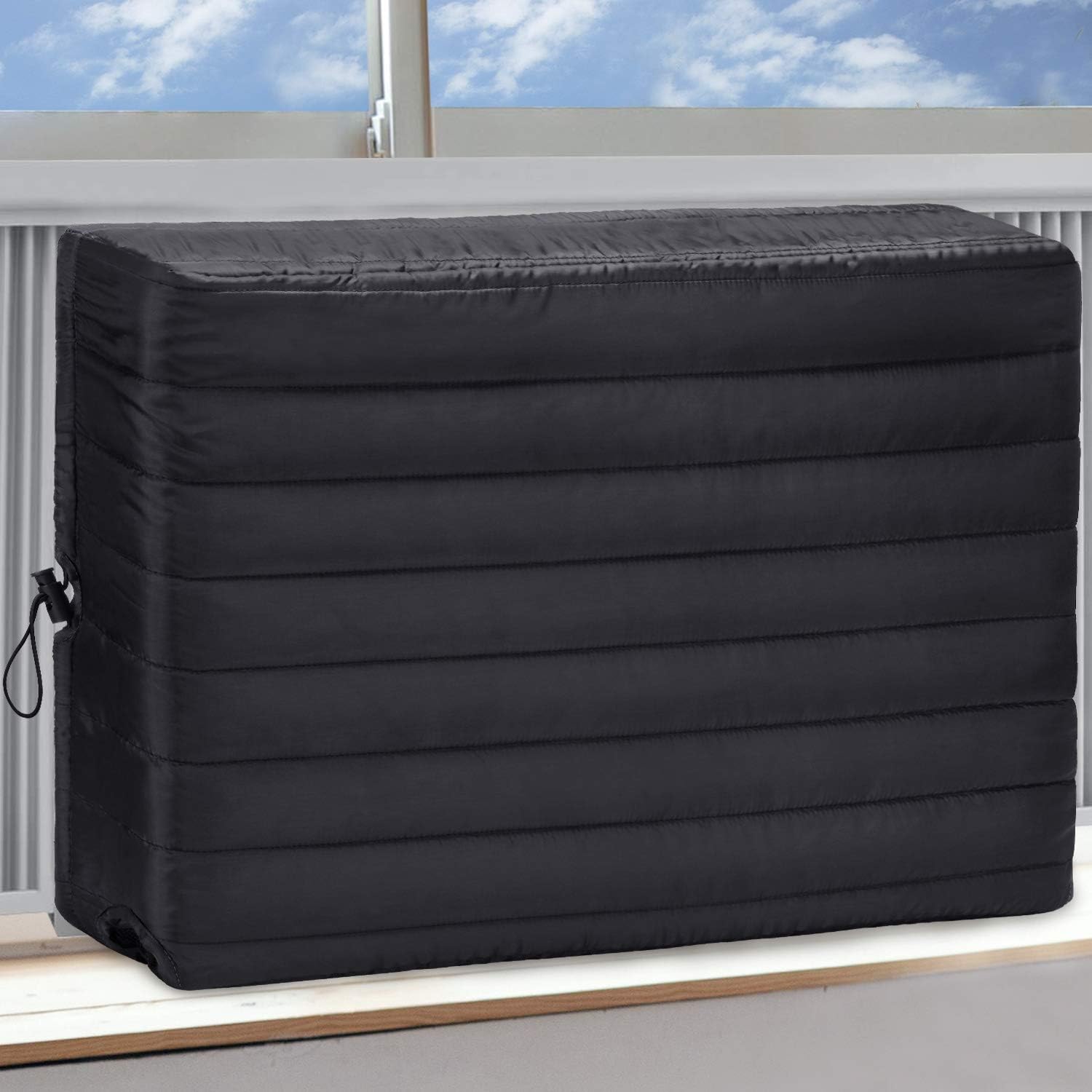 thumbnail image 1 of Cubierta de aire acondicionado interior cubierta de CA para unidad de ventana interior 21 x 15 x 3,5 pulgadas (ancho x alto x profundidad), negro, 1 of 4