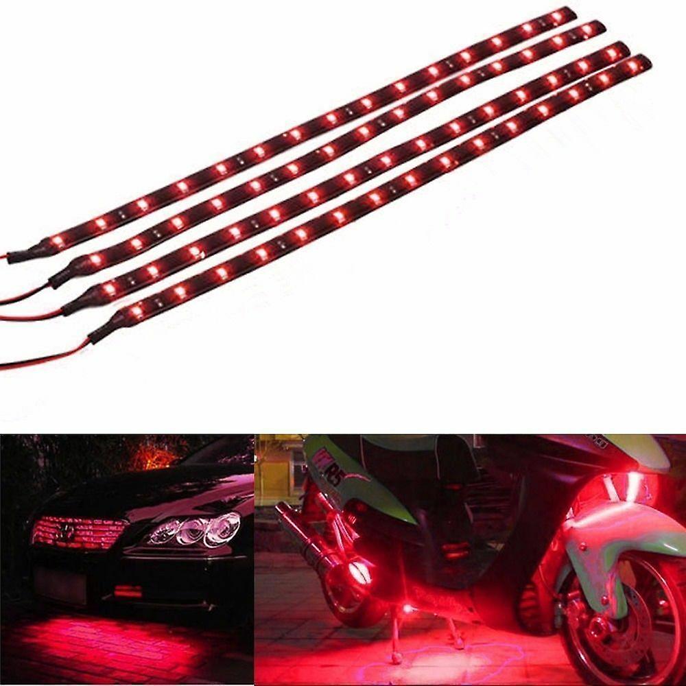 thumbnail image 4 of Tira de luces LED flexible impermeable YONGSHENG roja para debajo de la carrocería 10 Uds. coche motocicleta, 4 of 4