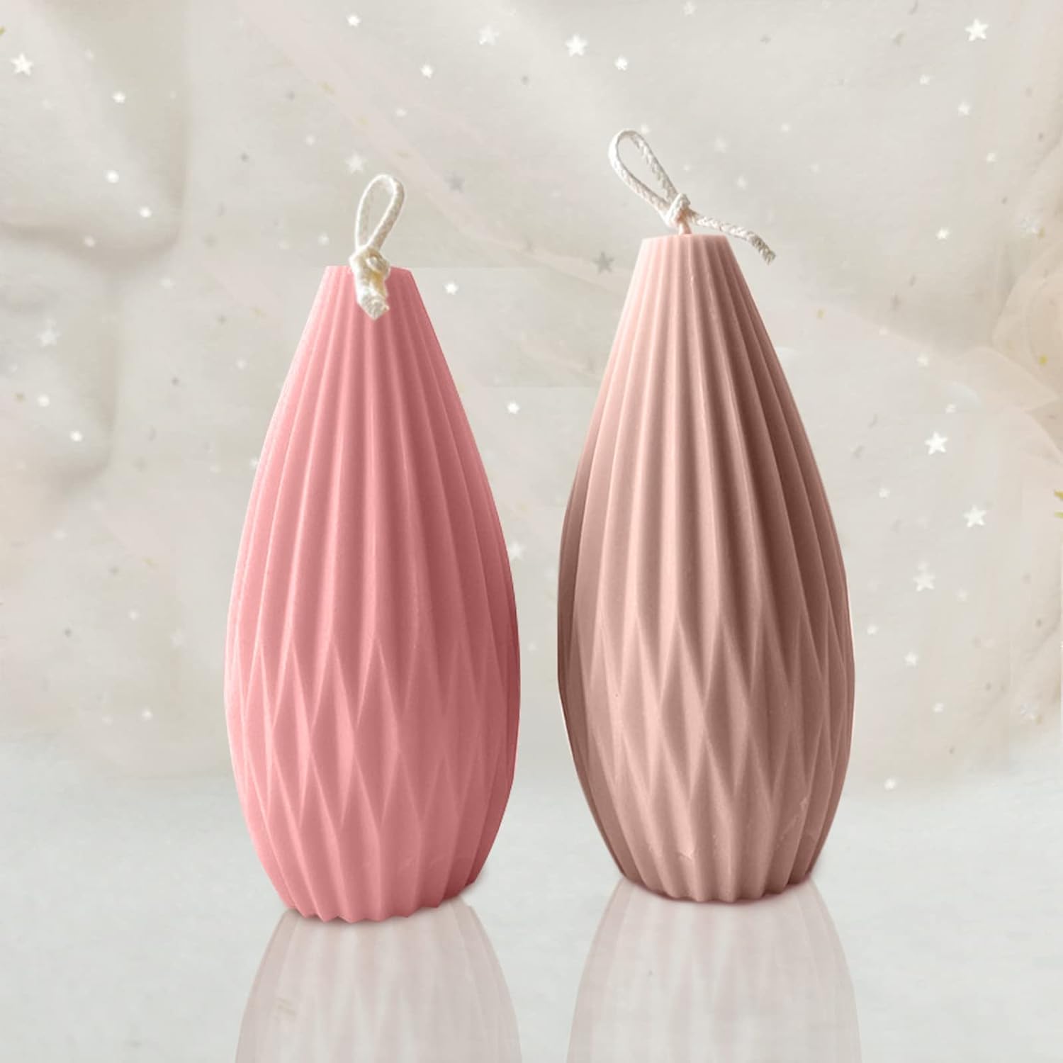thumbnail image 2 of Molde para velas con líneas geométricas 3D, molde de silicona para bricolaje, aromaterapia, para yeso hecho a mano, fabricación de jabón, decoración del hogar, adornos, velas no incluidas, 2 of 4