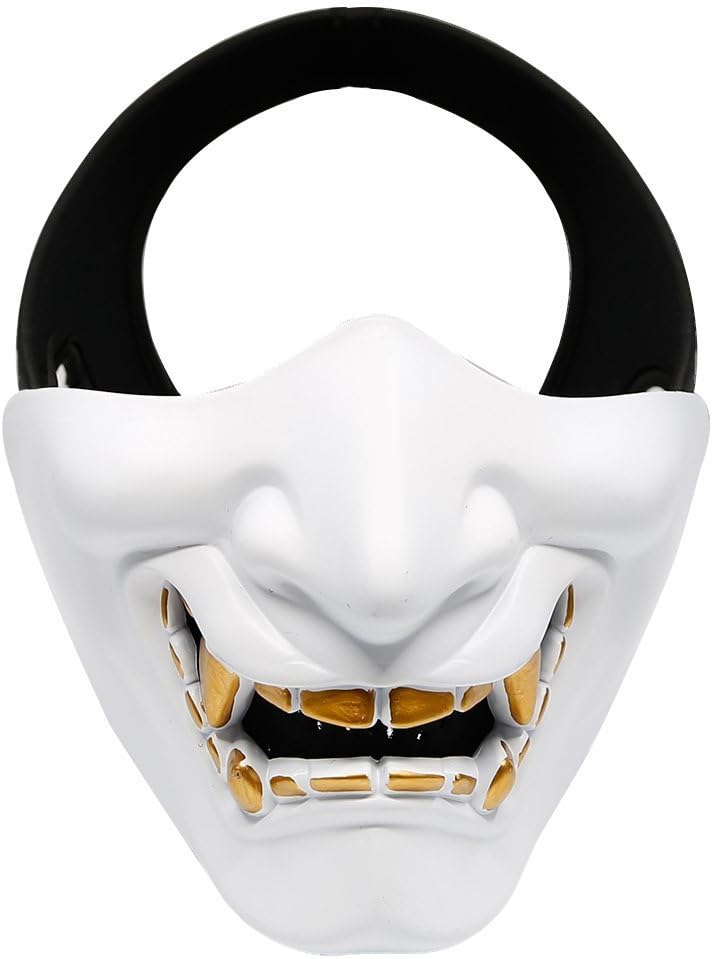 thumbnail image 1 of Máscara protectora táctica de media cara de demonio para Cosplay de plástico Airsoft Paintball, 1 of 4