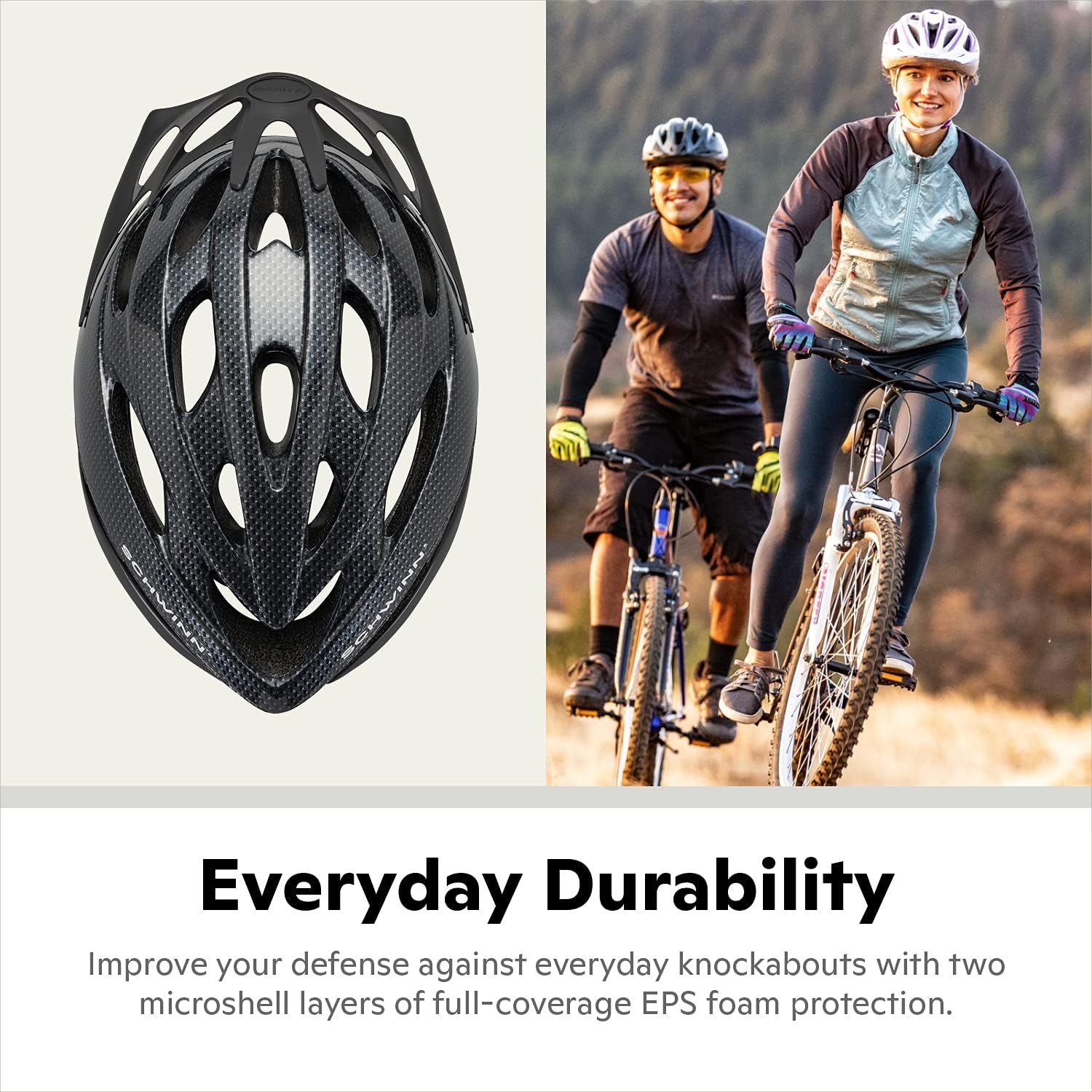 thumbnail image 4 of Casco de bicicleta liviano para adultos, ajuste de ajuste por dial, opciones LED y sin iluminación, ajuste sugerido 58-62 cm, 4 of 4