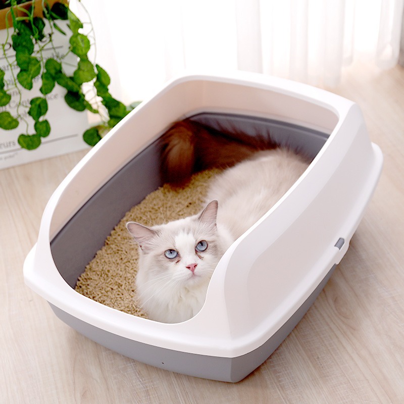 thumbnail image 2 of Inodoro para Gatos YONGSHENG Gran Tamaño Gris, 2 of 3