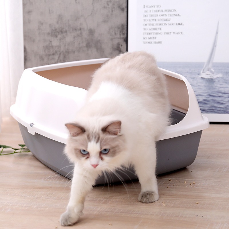 thumbnail image 3 of Inodoro para Gatos YONGSHENG Gran Tamaño Gris, 3 of 3