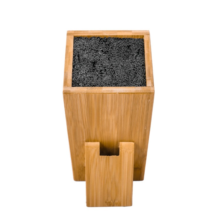 thumbnail image 1 of Bloque de cuchillos- Porta cuchillos universal- Madera de bambú, Porta cuchillos de cocina, Almacenamiento de cuchillos extra grande, Bloque de cuchillos universal, Bloque de cuchillos sin c, 1 of 5