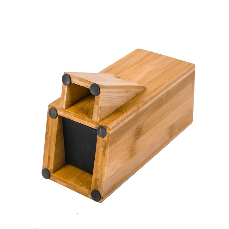 thumbnail image 4 of Bloque de cuchillos- Porta cuchillos universal- Madera de bambú, Porta cuchillos de cocina, Almacenamiento de cuchillos extra grande, Bloque de cuchillos universal, Bloque de cuchillos sin c, 4 of 5